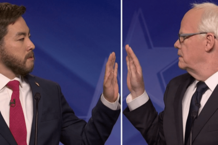 JD Vance & Tim Walz Get Way Too Friendly